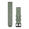 Ремешкок для часов GARMIN QUICKFIT 22 силиконовый ива/графитовые 010-13392-04