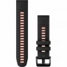 Ремешок GARMIN EPIXPRO (G2) 22MM QUICKFIT BLK/FLM RED SILCN BND 010-13280-06