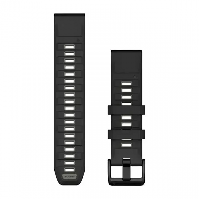 Ремешок GARMIN QUICKFIT 22 силиконовые черные/гравийно-серые 010-13392-00