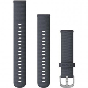 Ремешок сменный для GARMIN VIVOACTIVE 4, 18MM BAND, BLACK/GUNMETAL