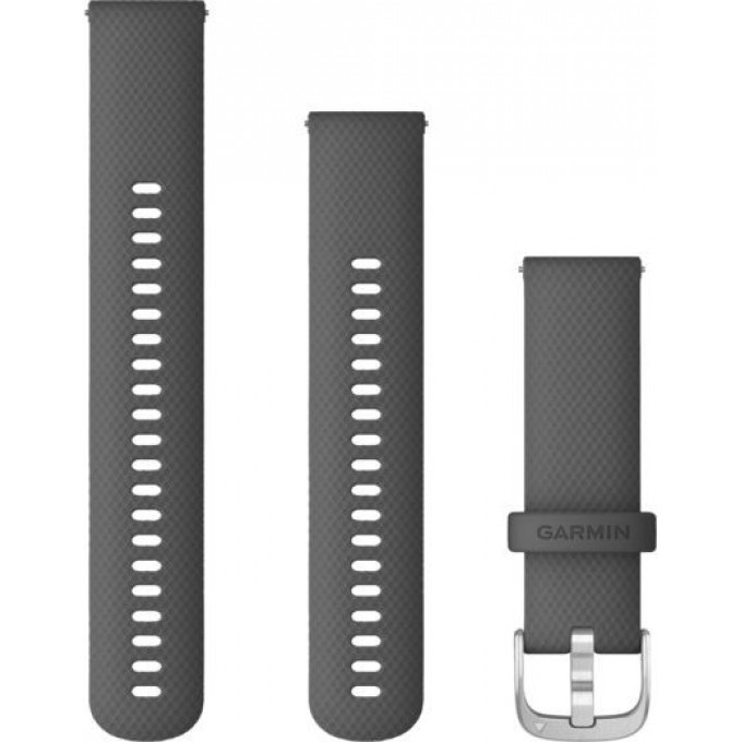 Ремешок сменный для GARMIN VIVOACTIVE 4, 22MM BAND, BLACK/SLATE 010-12932-21
