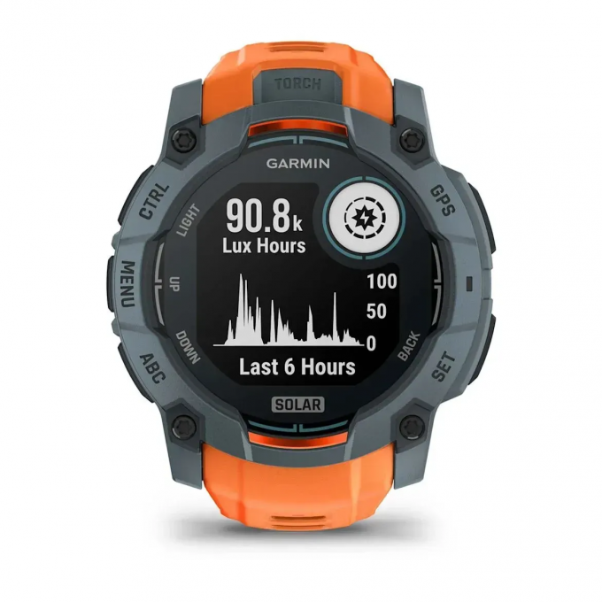 Смарт-часы GARMIN INSTINCT 3 (50 мм) Solar сумеречные/солнечные 010-02935-01