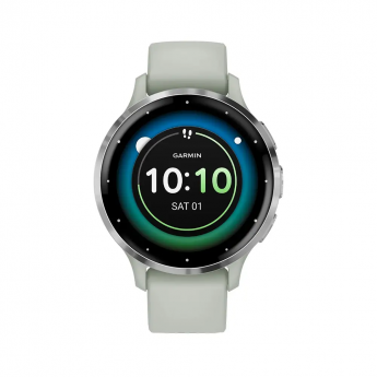 Смарт-часы GARMIN VENU 3S серо-зеленый с серебристым безелем